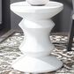 Safavieh Palmdale Patio Accent Stool in Ivory, , large