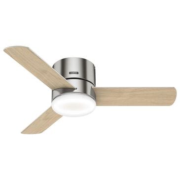 Hunter Minimus Low Profile 44" Ceiling Fan with LED Light in Brushed Nickel, , large