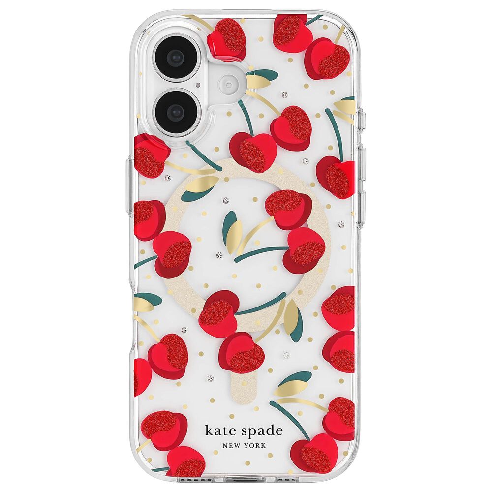 Kate Spade Protective MagSafe Case for Apple iPhone 17 in Cherry Dot, , large