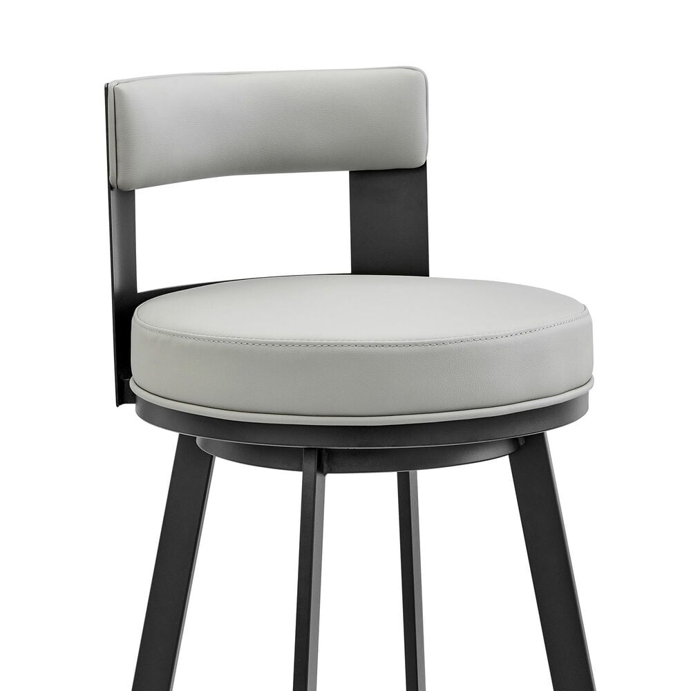 Blue River Flynn 26&quot; Swivel Counter Stool in Black, , large