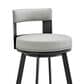 Blue River Flynn 26" Swivel Counter Stool in Black, , large