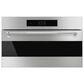 SMEG Classic 30" Single Combi-Microwave Electric Wall Oven in Stainless Steel, , large