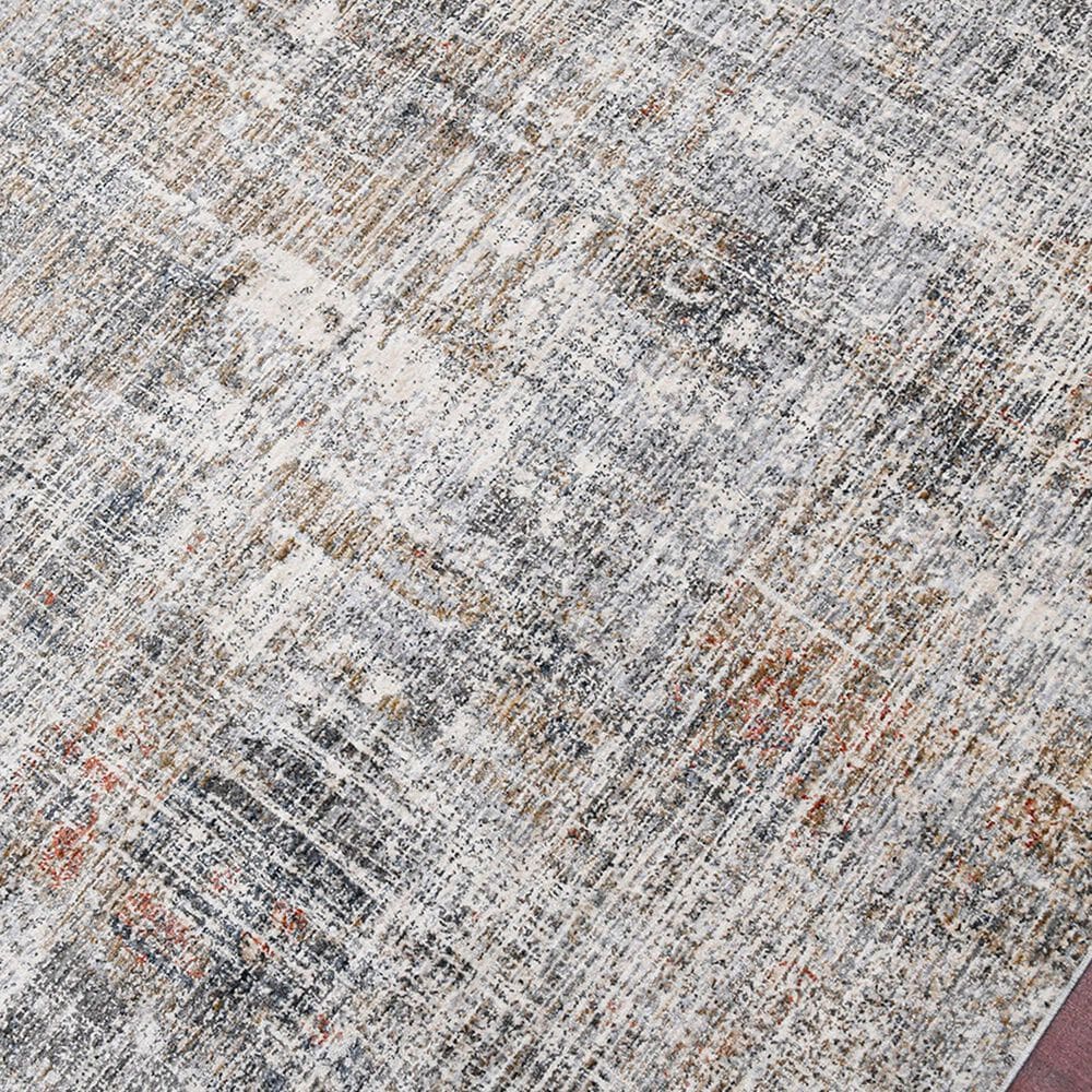 Amer Rugs Vermont VRM-5 5&#39;3&quot; x 7&#39;6&quot; Gray and Orange Area Rug, , large