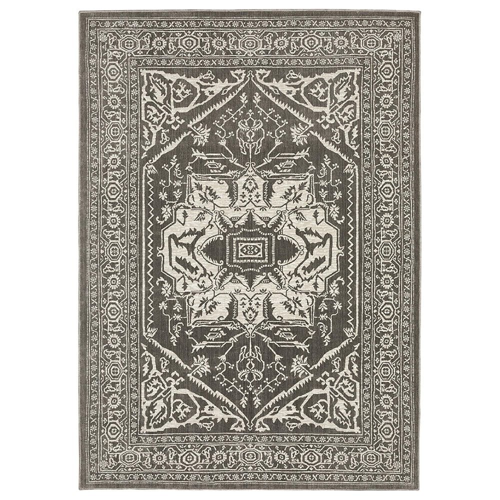 Oriental Weavers Intrigue INT04 7"10" x 10"10" Grey Area Rug, , large