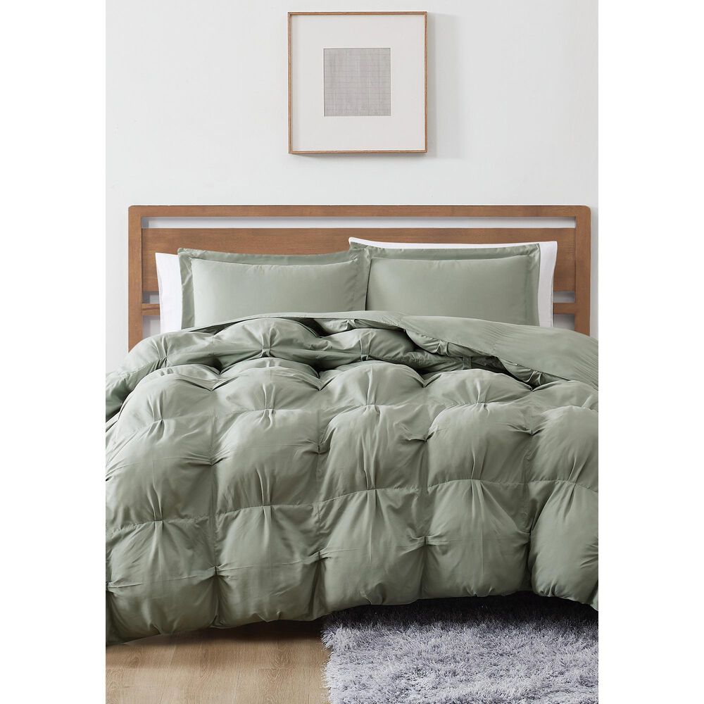 Pem America Cloud Puffer 3-Piece Full/Queen Comforter Set in Green, , large