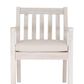 Linon Home Decor Teagon Patio Arm Chair with Beige Cushion in Natural (Set of 2), , large