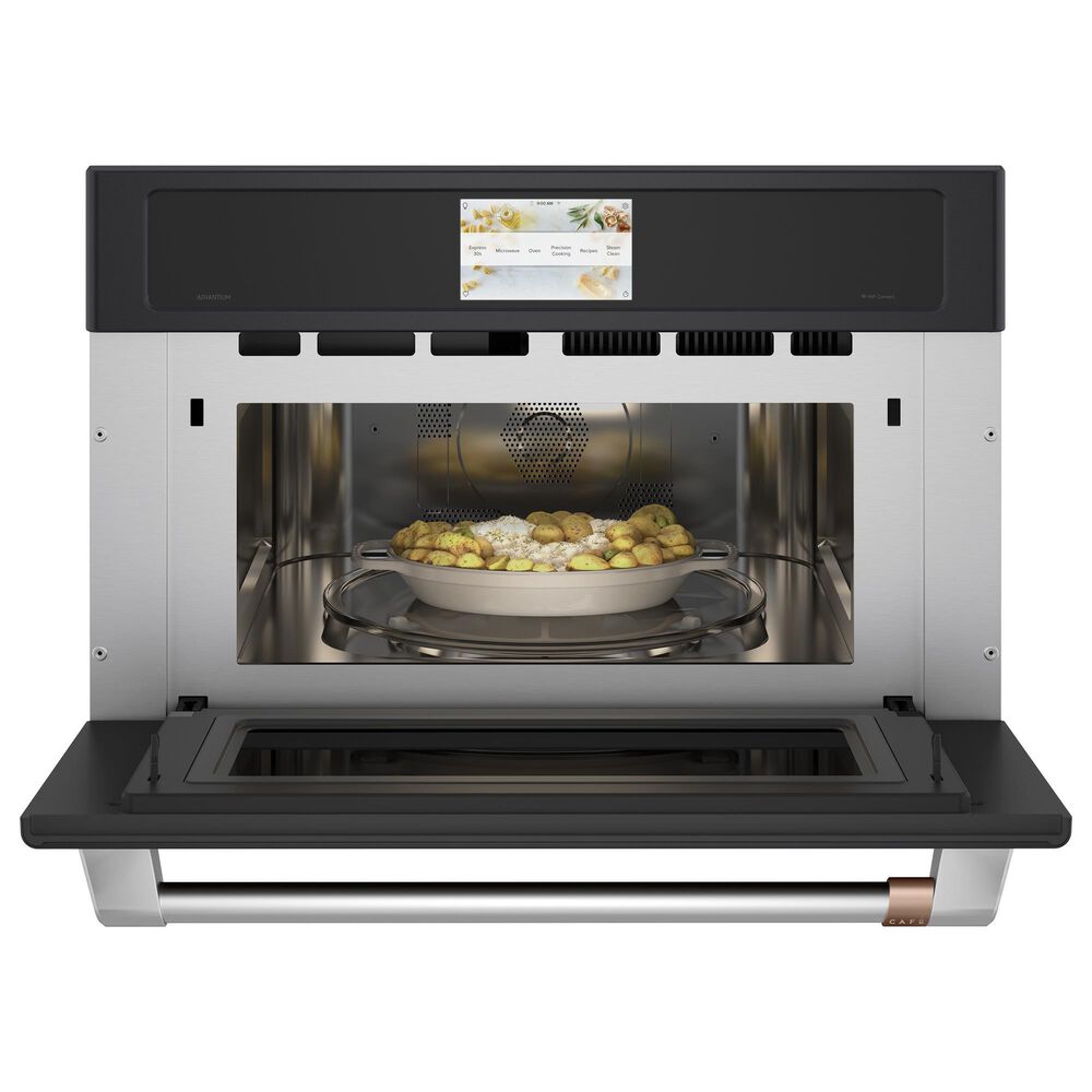 Cafe 1.7 Cu. Ft. 30&quot; Built-In Smart Microwave Oven with 120V Advantium Technology in Matte Black, , large