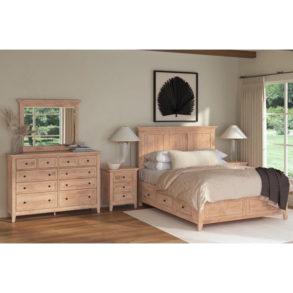 Hawthorne Furniture San Mateo 5-Piece Queen Storage Bedroom Set in Wheat, , large