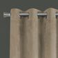Monarch Specialties 52" x 84" Curtain Panel in Beige (Set of 2), , large