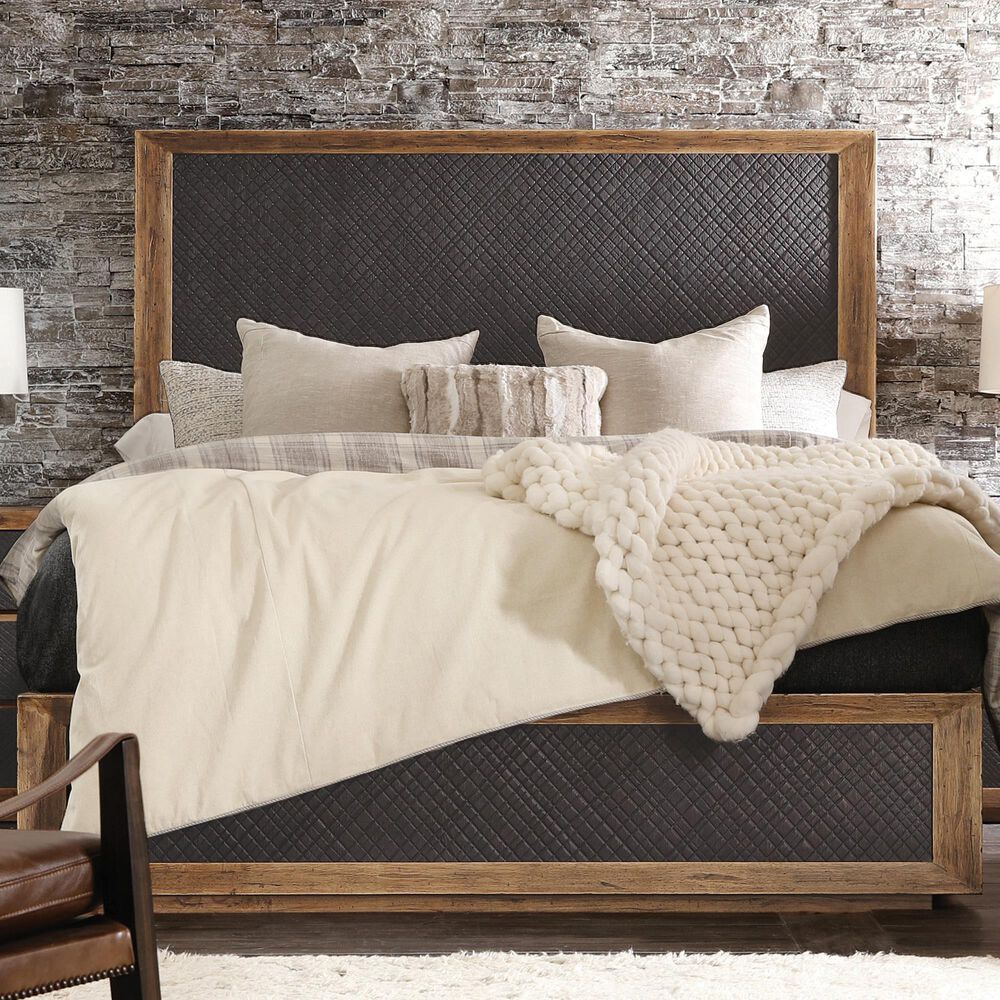 Hooker Furniture Big Sky King Panel Bed in Vintage Natural and Charcoal, , large