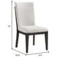 Emerald Home Furnishings Sutton Place Side Chair in Cocoa (Set of 2), , large