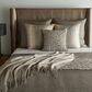 Ann Gish Komodo 20" x 20" Square Throw Pillow in Gunmetal, , large