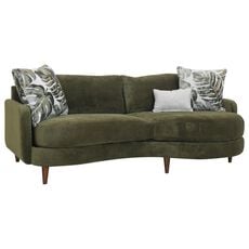 Jonathan Louis Collette Estate Stationary Sofa in Sage Velvet