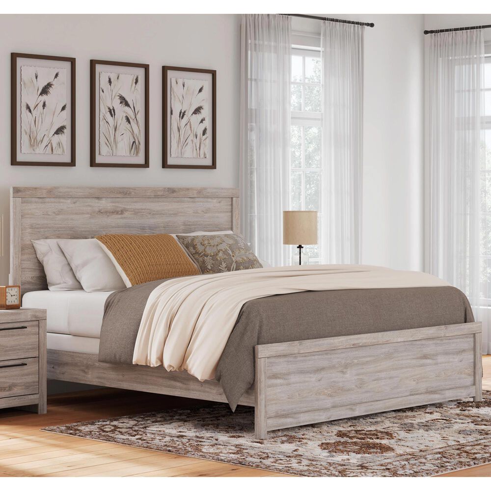 Ashley Broachmyn King Panel Bed in Gray, , large