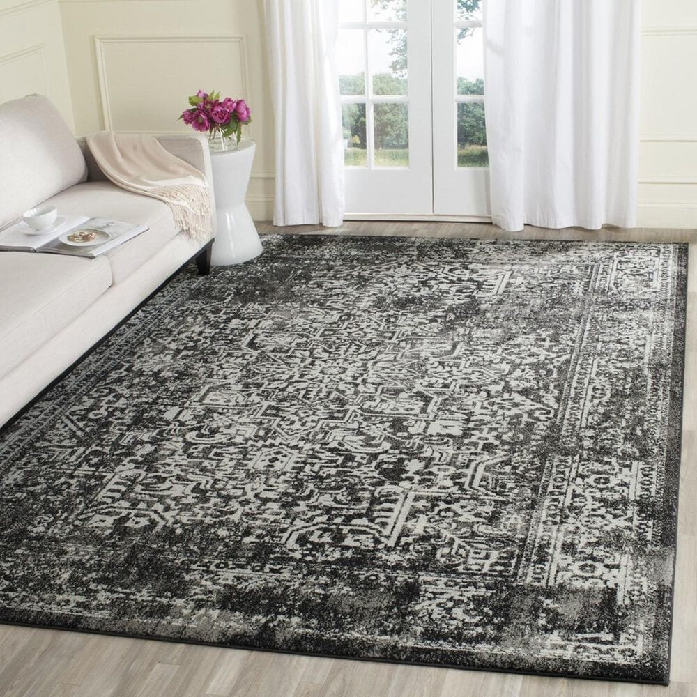 Safavieh Evoke EVK256R 10&#39; x 14&#39; Black and Grey Area Rug, , large