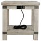 Ashley Carynhurst Rectangular End Table in White Wash Gray, , large