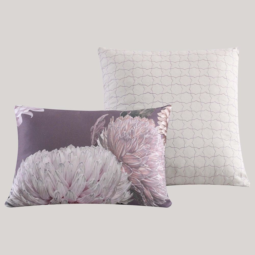 BEBEJAN Dahlia 5-Piece Reversible King Comforter Set in Purple, , large