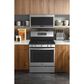 GE Profile 5.6 Cu. Ft. Smart Free-Standing Gas Range and 2.1 Cu. Ft. Over-the-Range Sensor Microwave Oven in Fingerprint Resistant Stainless Steel, , large