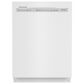 KitchenAid 24" Built-In Pocket Handle Dishwasher with 39 Decibel in White, , large