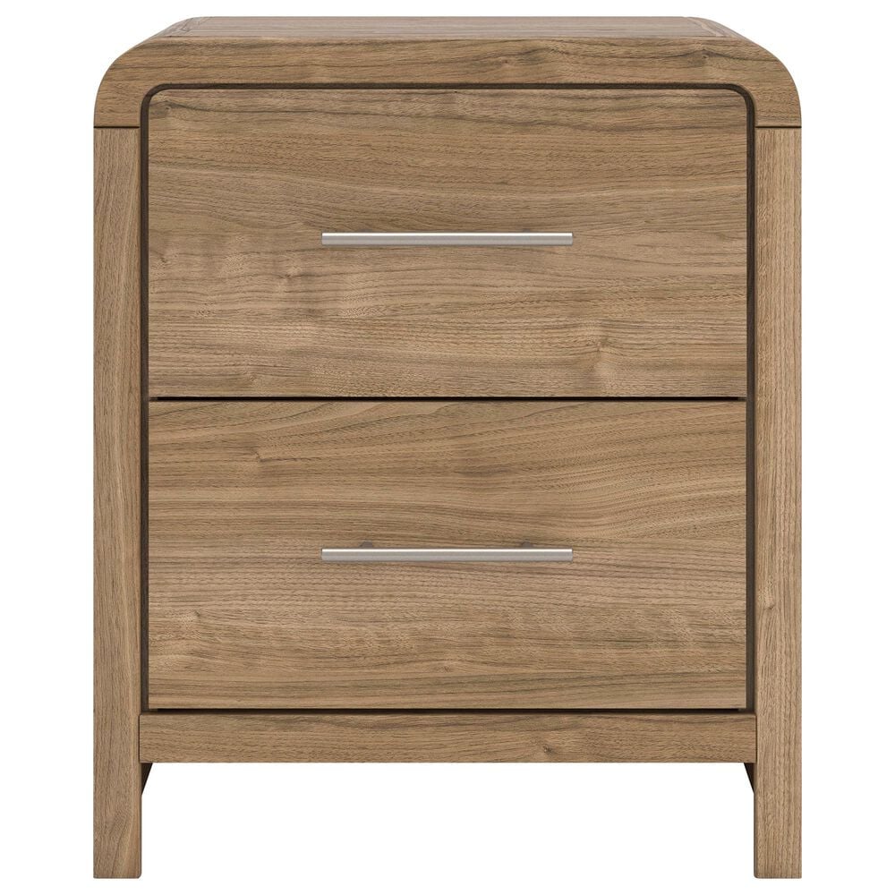 Ashley Gramburg 5 Piece King Panel Bedroom Set in Warm Brown, , large