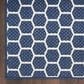 Nourison Twist Reversible 9" x 12" Navy Indoor/Outdoor Area Rug, , large