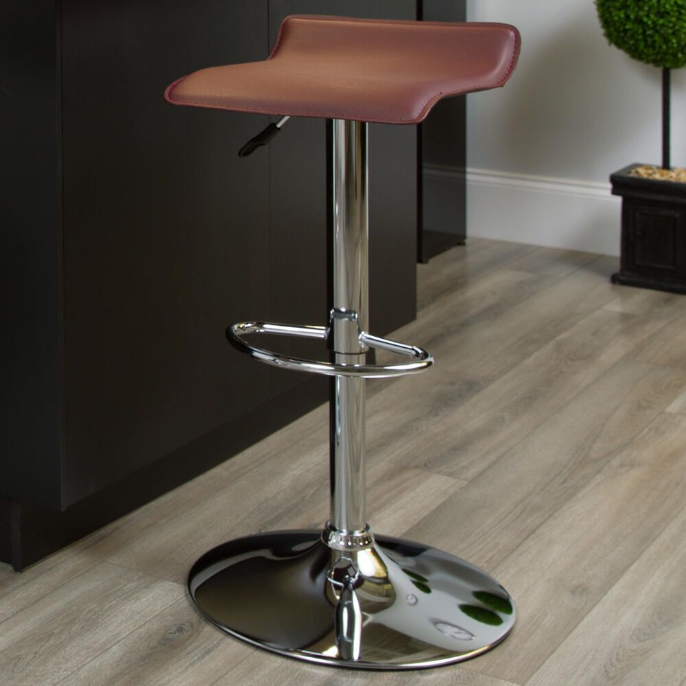 Flash Furniture Adjustable Height Barstool in Burgundy, , large