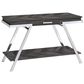 Steve Silver Furniture Roma Sofa Table in Shadow Grey and Chrome, , large