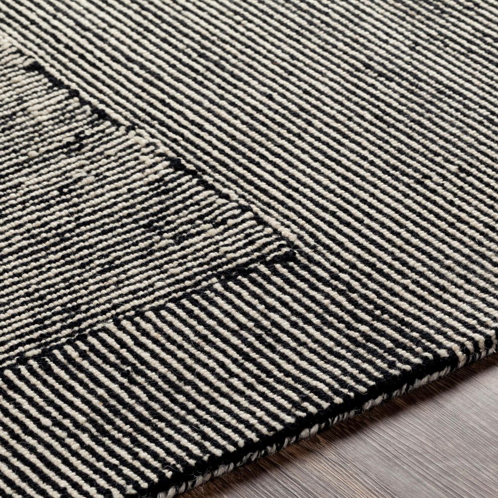 Surya Maroc 8&#39; x 10&#39; Black and Beige Area Rug, , large