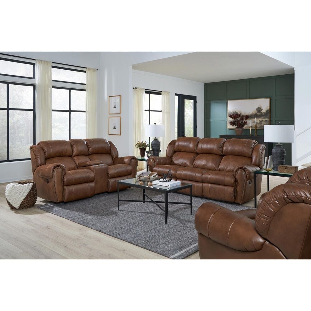 HomeStretch Laredo Manual Sofa in Stetson Cognac, , large