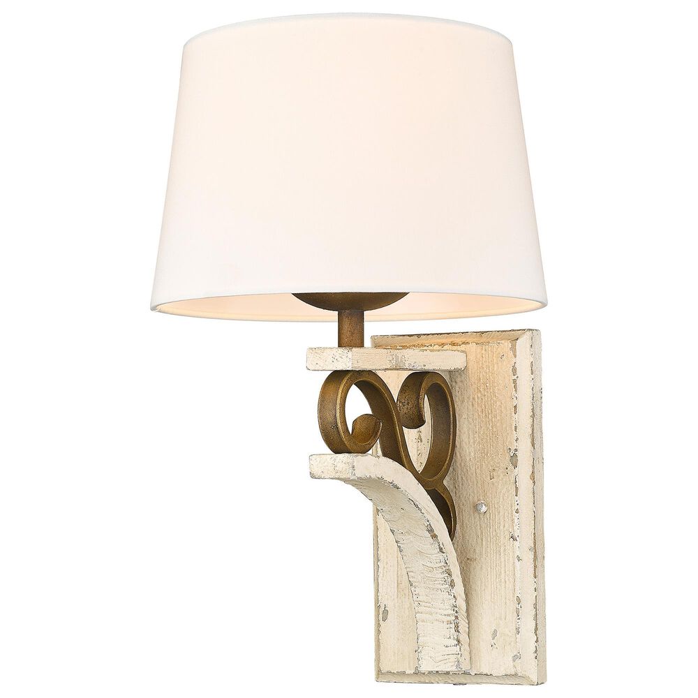 Golden Lighting Solay 1-Light Wall Sconce in Burnished Chestnut, , large