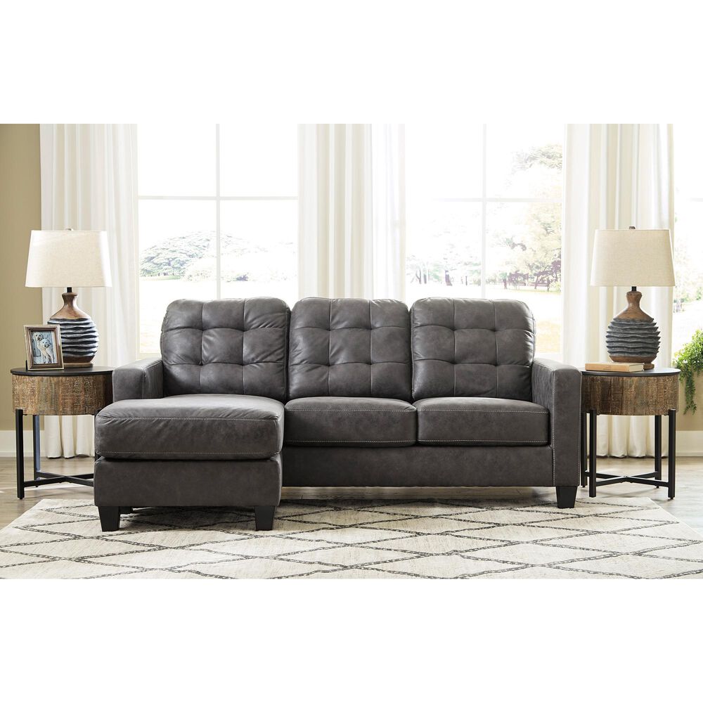 Signature Design by Ashley Venaldi Left Facing Sofa Chaise in Gray, , large