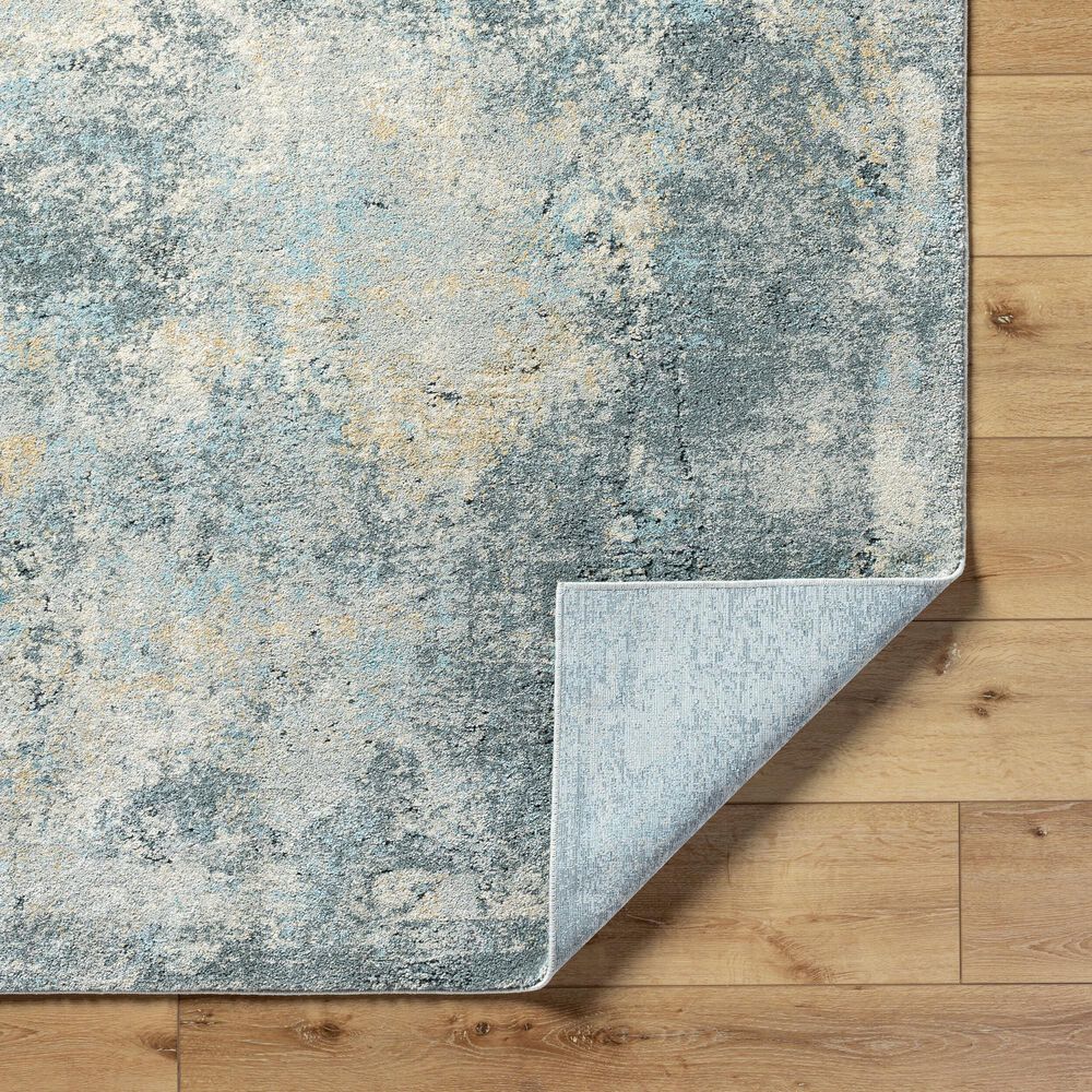 Surya Avellino 5&#39;3&quot; x 7&#39; Gray, Light Beige, Deep Teal, Pale Blue, Tan, Denim and Light Olive Area Rug, , large