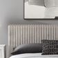 Ashley Zuraleus 3-Piece King Upholstered Platform Bedroom Set in Matte White, , large