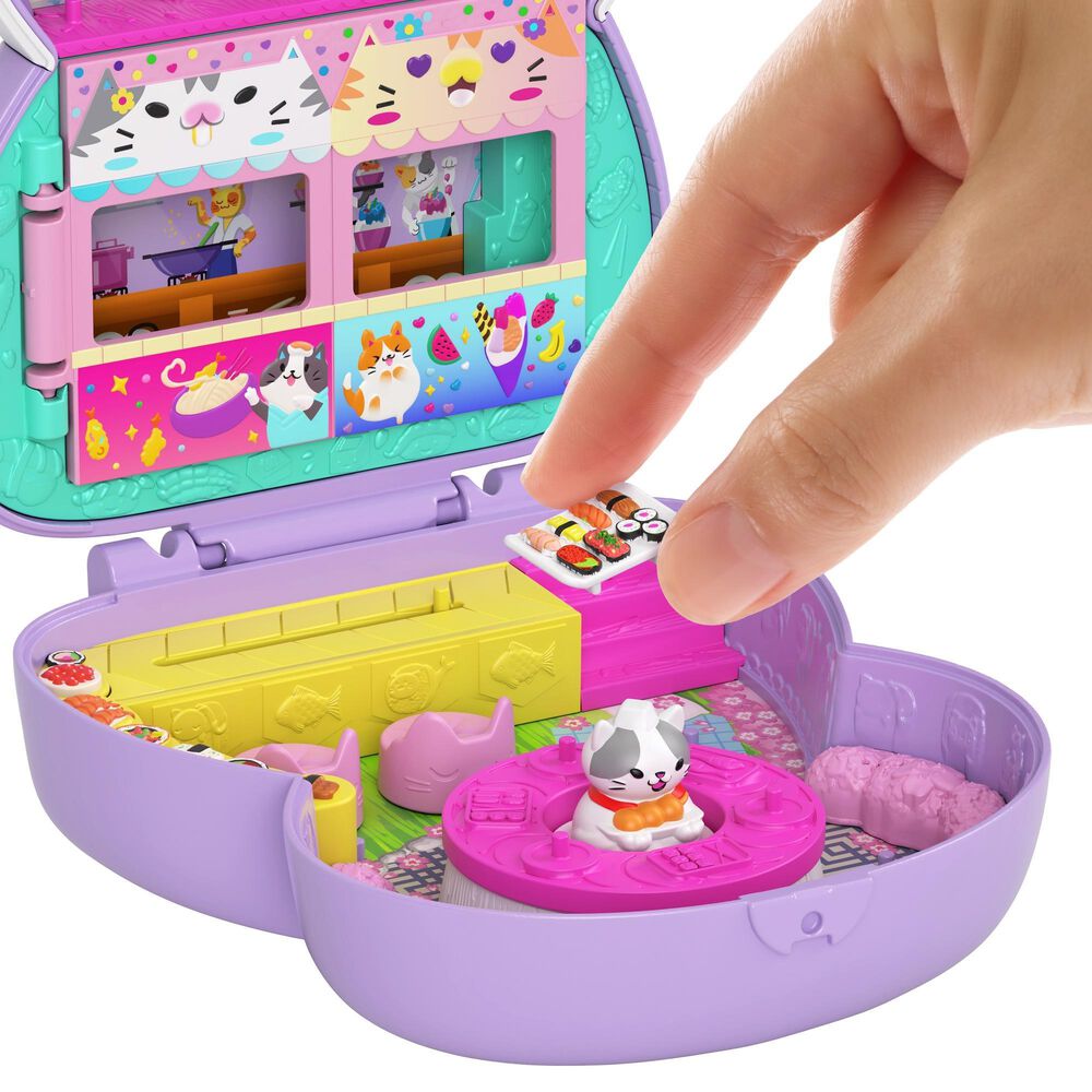 Polly Pocket Sushi Shop Cat Compact, , large