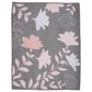 Lambs and Ivy Petals 3-Piece Crib Bedding Set in Mink Gray, Pink, Blush, Rose and White, , large
