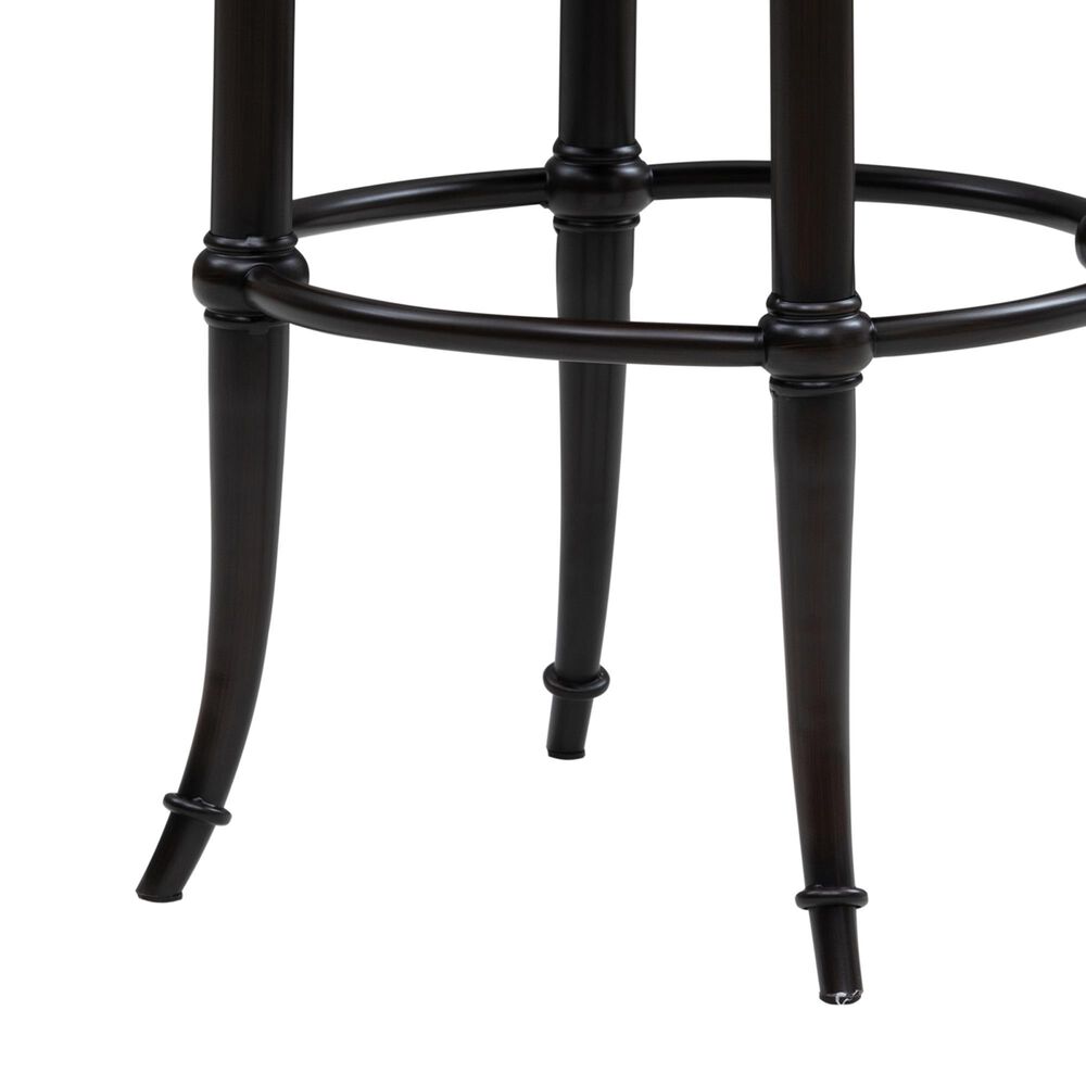 Armen Living Luther Bar Height Stool in Dark Brown, , large