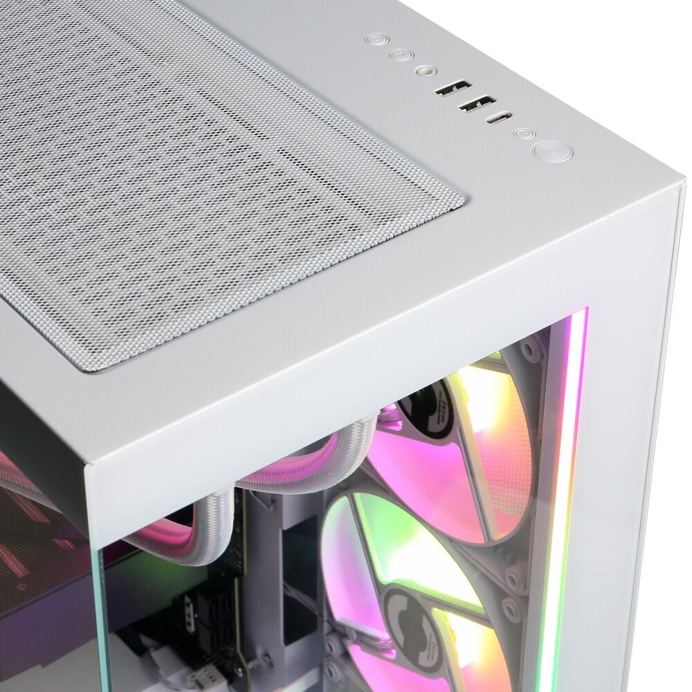 CyberPowerPC Gamer Supreme Gaming Desktop | Intel Core i9-14900KF - 32GB RAM - NVIDIA GeForce RTX 5070 Graphics - 1TB SSD in White, , large