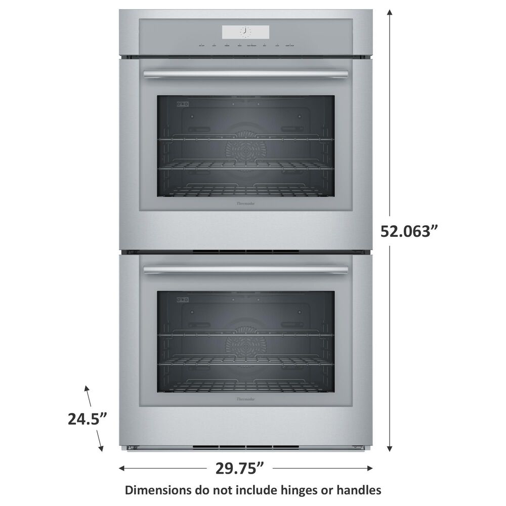 Thermador 30&quot; Masterpiece Double Wall Oven with True Convection in Stainless Steel, , large