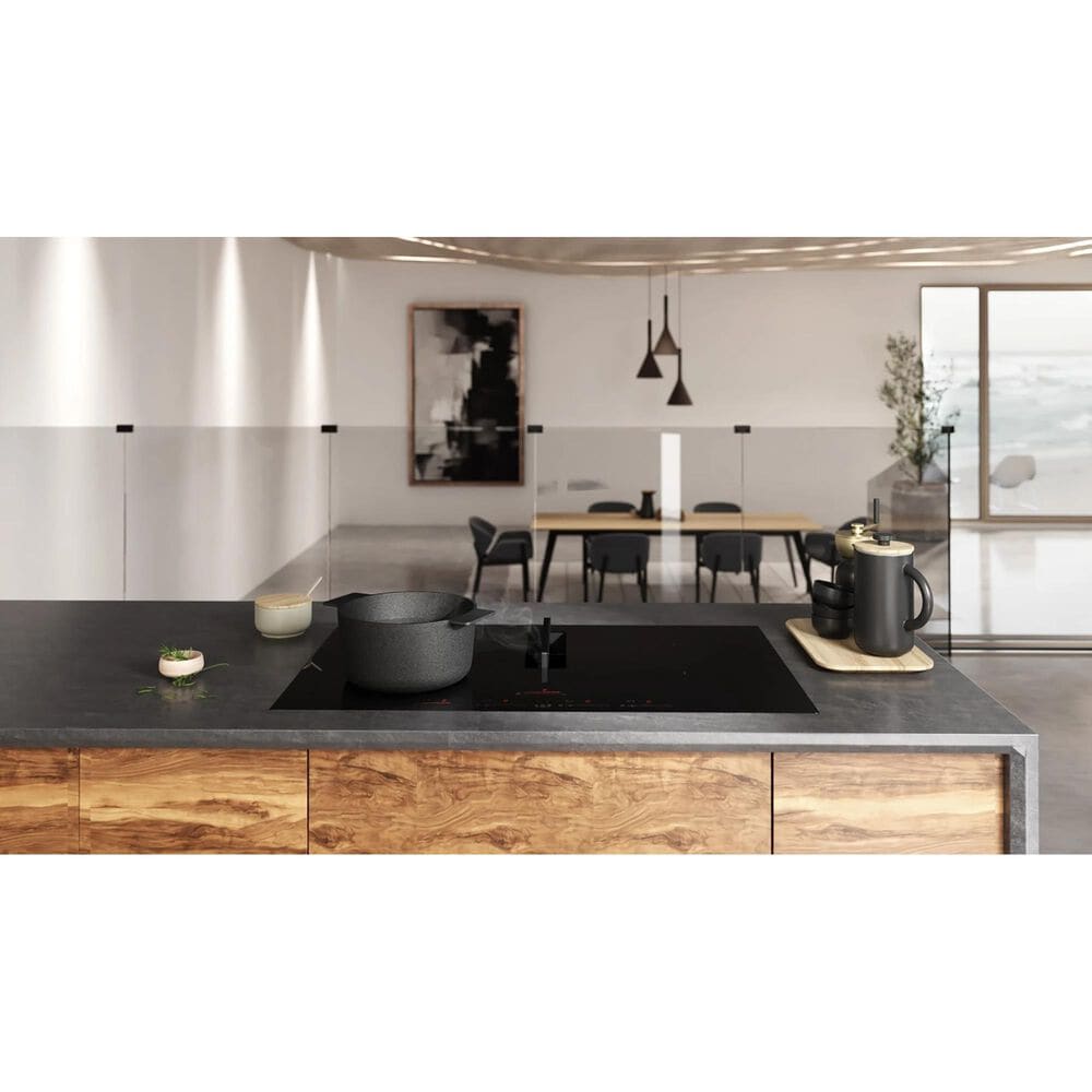 Elica Nikola Tesla Flux 30&quot; Induction Downdraft Cooktop in Black, , large