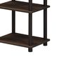 HOMLUX Turn-N-Tube 2-Space Bookshelf in Walnut and Brown, , large