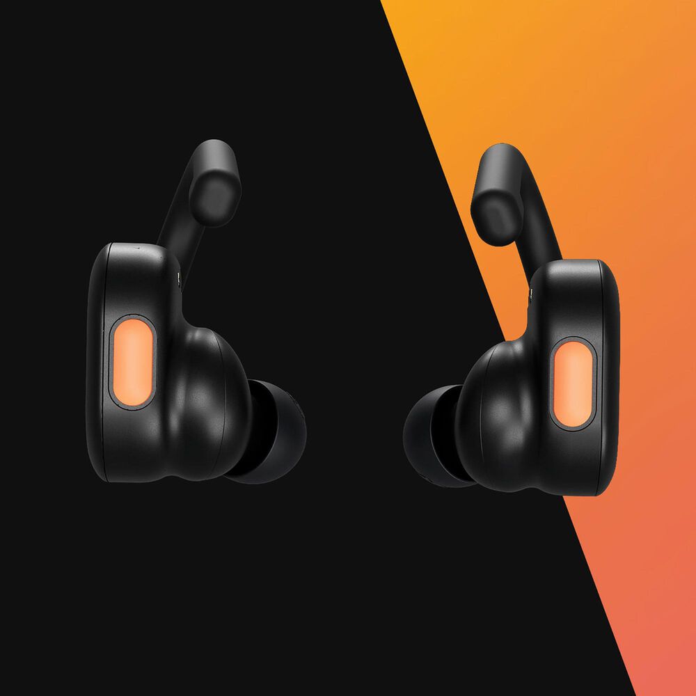 Skullcandy Push Active True Wireless Earbuds in Black and Orange, , large