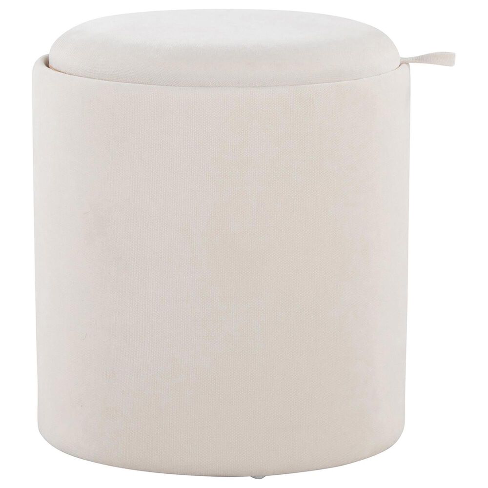 Lumisource Tray 2-Piece Nesting Ottoman Set in Cream, , large