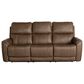 Flexsteel Carter Power Reclining Sofa with Power Headrest and Lumbar in Cappuccino, , large