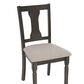 Linon Home Decor Willow Side Chair in Dark Grey, , large