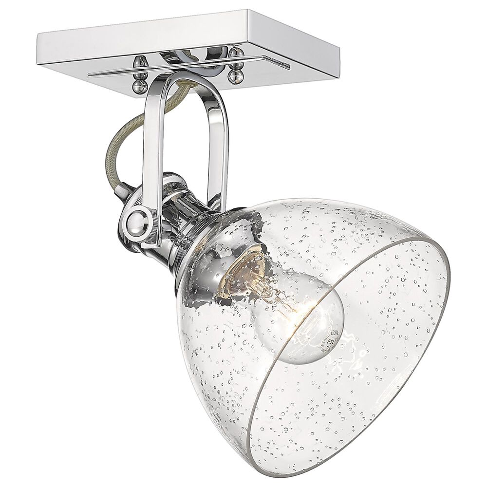 Golden Lighting Hines 1-Light Semi-Flush in Chrome, , large