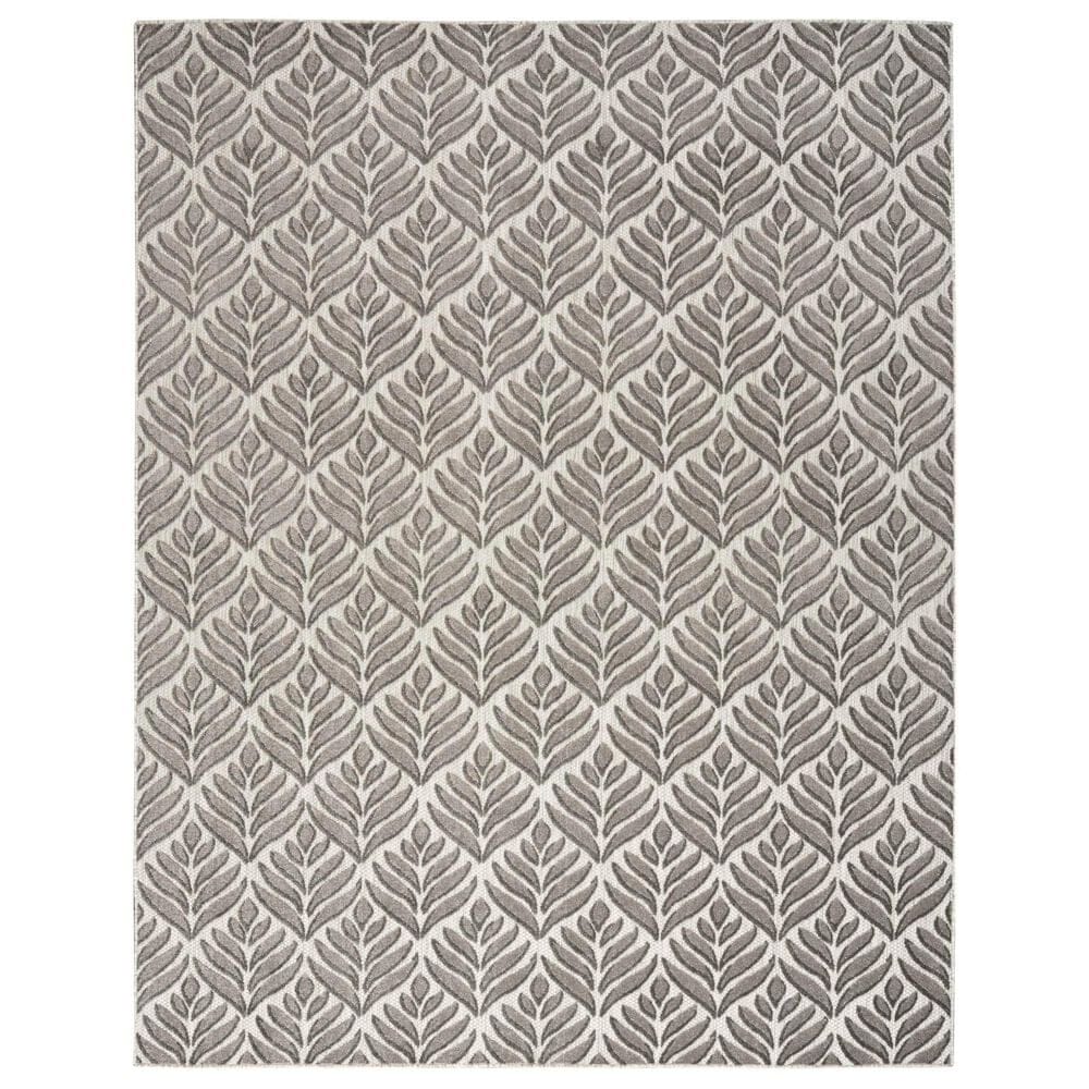 Nourison Aloha 6" x 9" Charcoal Indoor/Outdoor Area Rug, , large