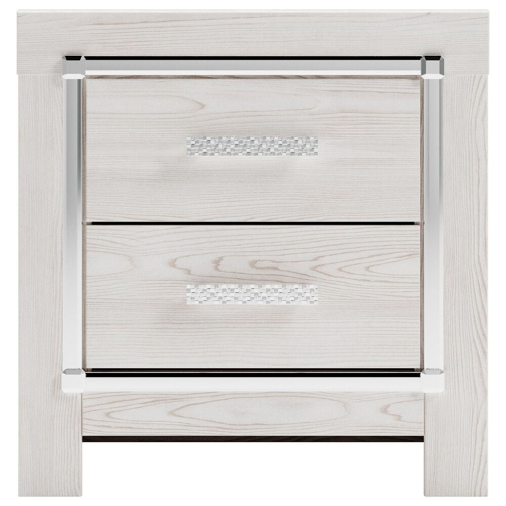 Ashley Altyra 5 Piece Full Panel Bedroom Set in White with LED Headboard, , large