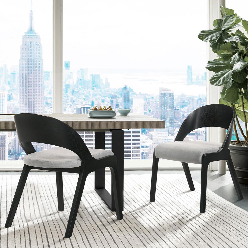 Blue River Polly Dining Chair in Black (Set of 2), , large