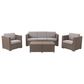 CorLiving Lake Front 5-Piece Patio Chat Set in Beige, , large