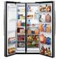 GE Appliances 24 Cu. Ft. Counter-Depth Side-By-Side Refrigerator with LED Light Wall in Fingerprint Resistant Stainless Steel, , large